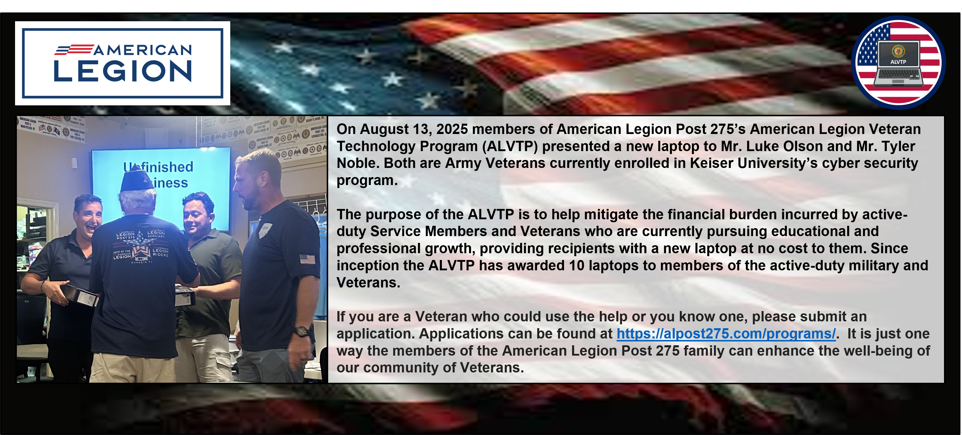 ALVTP Website Post